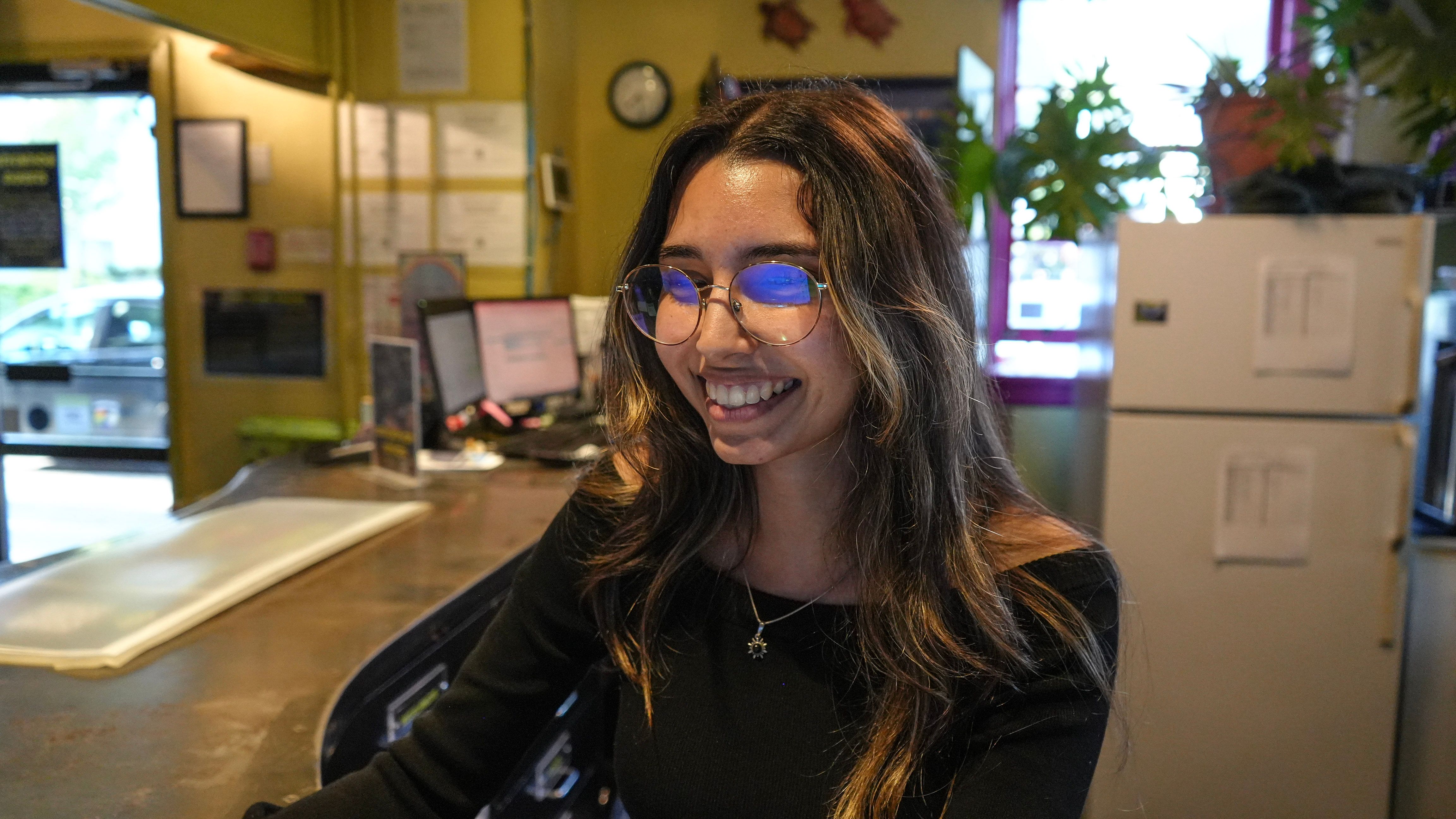 Front desk of Ocean Island Inn
