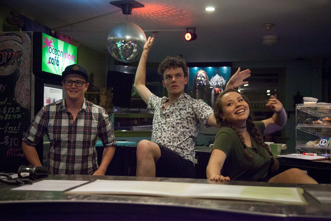 Front desk of Ocean Island Inn