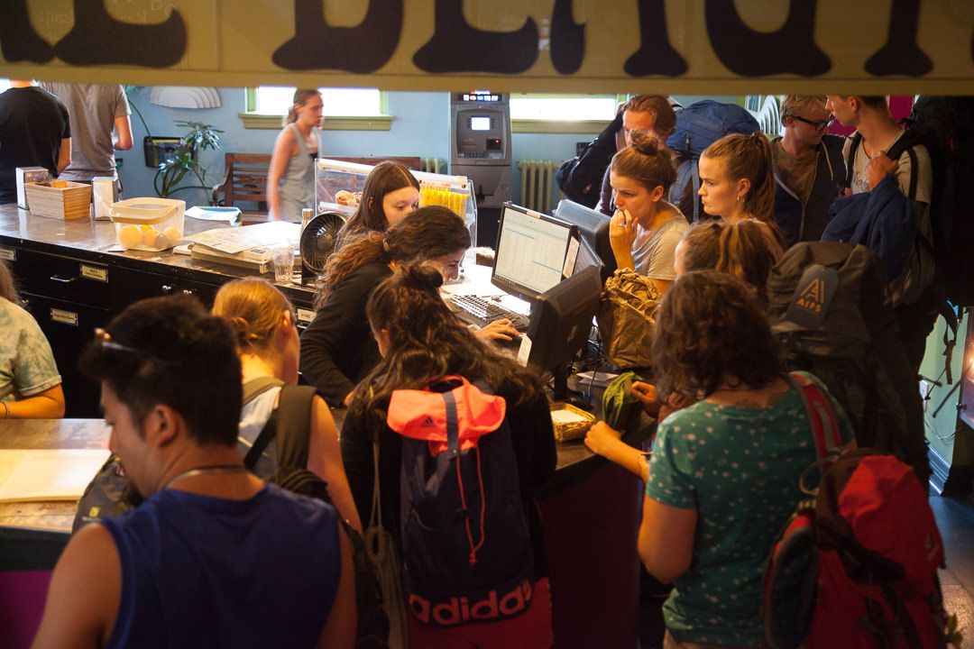 Front desk of Ocean Island Inn