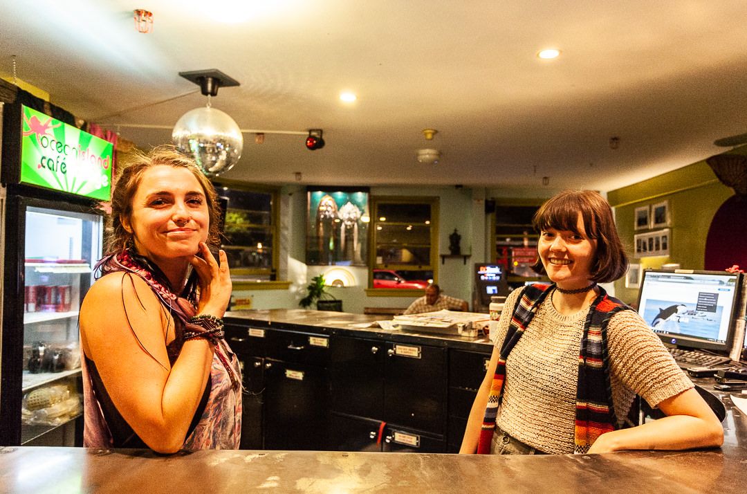 Front desk of Ocean Island Inn