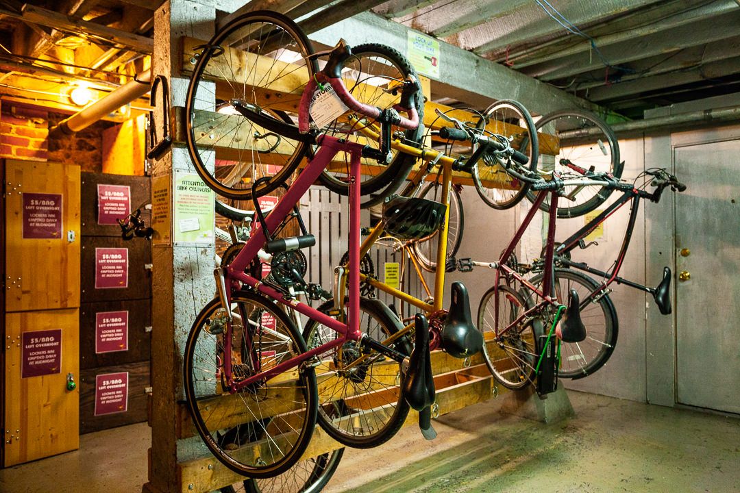 Bag and Bike storage at Ocean Island Inn